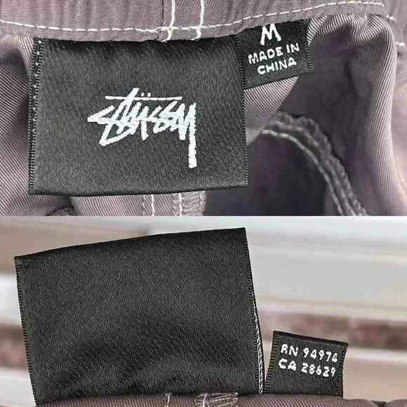 Stussy Nylon Folsom Beach Pants medium Grape - Picture 17 of 17